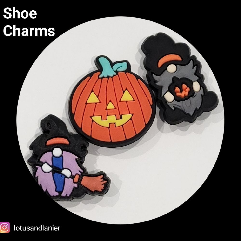 Shoe Charms "Halloween Trolls" Set of 3